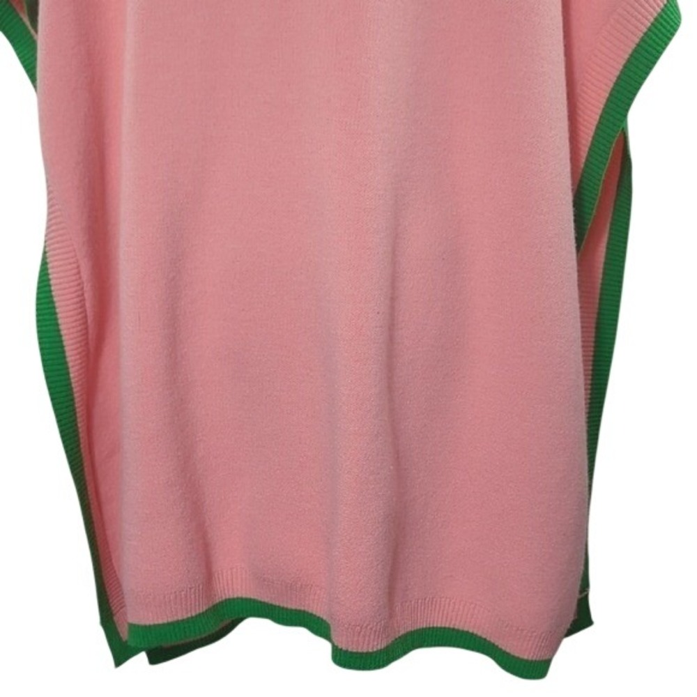 Ivy Storehouse AKA Ivy Leaf Knit Cape Pink Green Alpha Kappa‎ Alpha Sorority XL - Picture 12 of 15